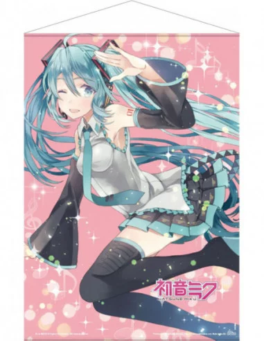 Hatsune Miku Póster Tela Pink Glitter Miku 50 x 70 cm