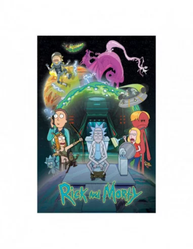 Rick and Morty Set de 4 Pósteres Toilet Adventure 61 x 91 cm (4)