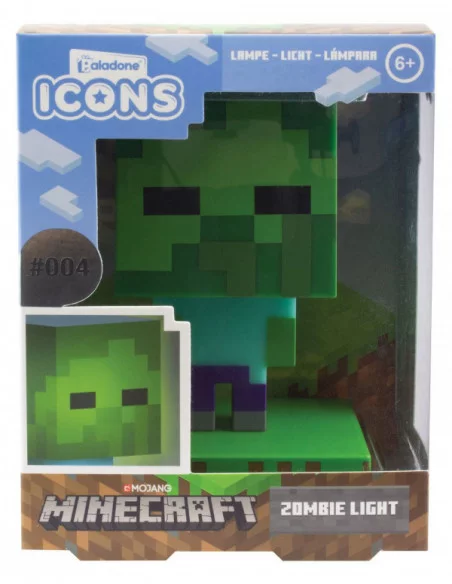 Minecraft lámpara 3D Icon Zombie