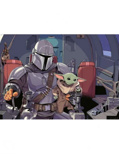 Star Wars The Mandalorian Puzzle Cartoon (1000 piezas)