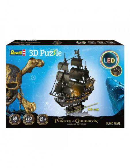 Piratas del Caribe: La venganza de Salazar Puzzle 3D Black Pearl LED Edition