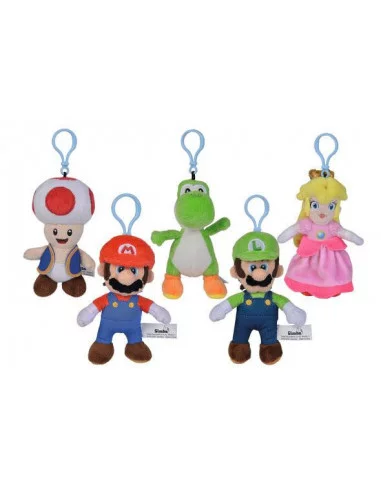 Super Mario Llaveros Peluche All Stars 13 cm Surtido (12)