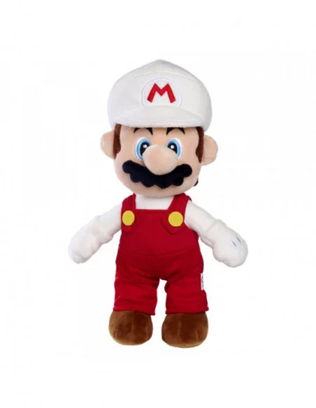 Super Mario Peluche Feuer Mario 30 cm