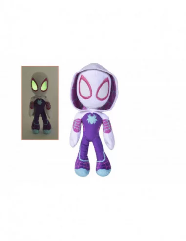 Marvel Peluche Glow In The Dark Eyes Ghost Spider 25 cm