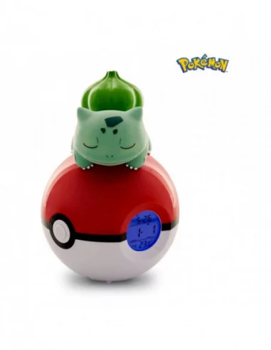 Pokémon despertador con luz Pokeball Bulbasaur 18 cm