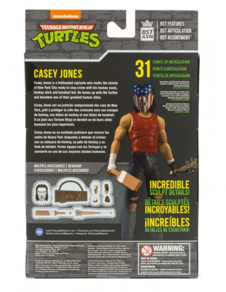 Tortugas Ninja Figura BST AXN Casey Jones Urban Legends 13 cm