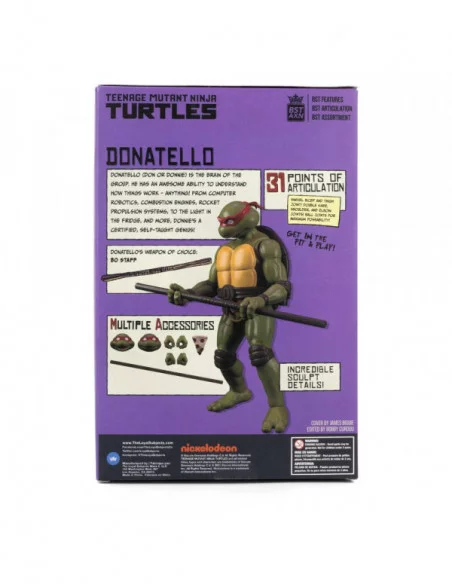 Tortugas Ninja Figura y Cómic BST AXN x IDW Donatello Exclusive 13 cm