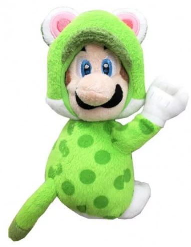 Super Mario Peluche imán Cat Luigi 19 cm