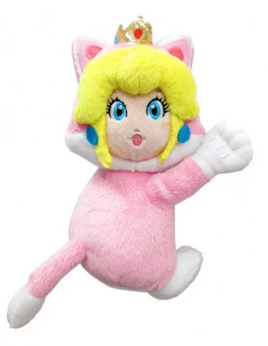 Super Mario Peluche imán Cat Peach 19 cm