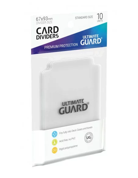 Ultimate Guard Card Dividers Tarjetas Separadoras para Cartas Tamaño Estándar Transparente (10)