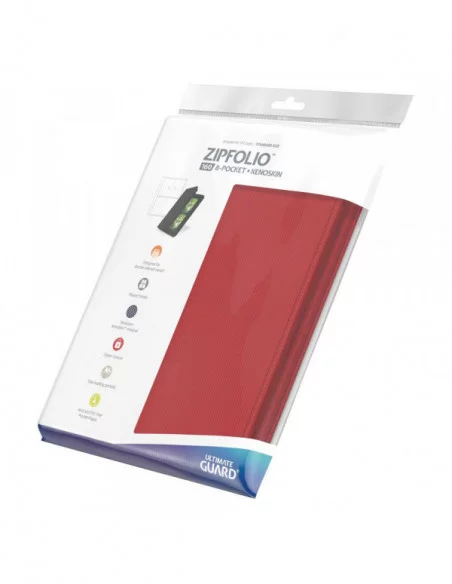 Ultimate Guard Zipfolio 160 - 8-Pocket XenoSkin Rojo