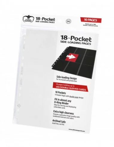 Ultimate Guard 18-Pocket Pages Side-Loading Blanco (10)