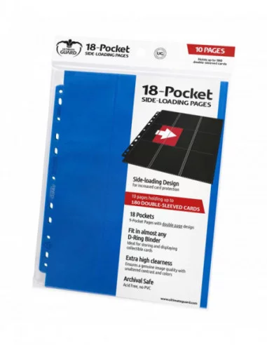 Ultimate Guard 18-Pocket Pages Side-Loading Azul (10)