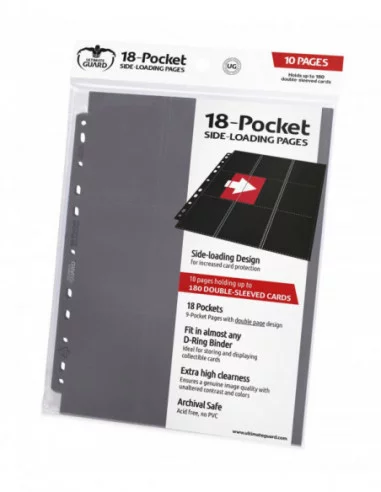 Ultimate Guard 18-Pocket Pages Side-Loading Gris (10)