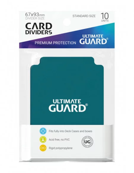 Ultimate Guard Card Dividers Tarjetas Separadoras para Cartas Tamaño Estándar Gasolina Azul (10)