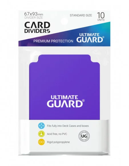 Ultimate Guard Card Dividers Tarjetas Separadoras para Cartas Tamaño Estándar Violeta (10)