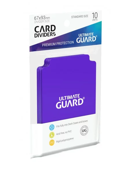 Ultimate Guard Card Dividers Tarjetas Separadoras para Cartas Tamaño Estándar Violeta (10)