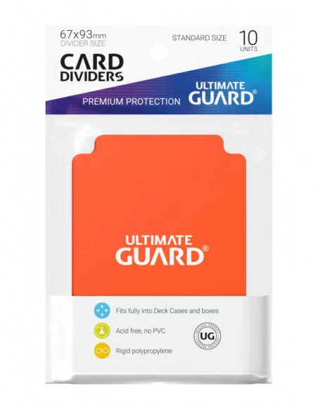 Ultimate Guard Card Dividers Tarjetas Separadoras para Cartas Tamaño Estándar Naranja (10)