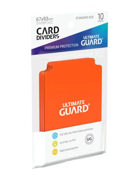 Ultimate Guard Card Dividers Tarjetas Separadoras para Cartas Tamaño Estándar Naranja (10)