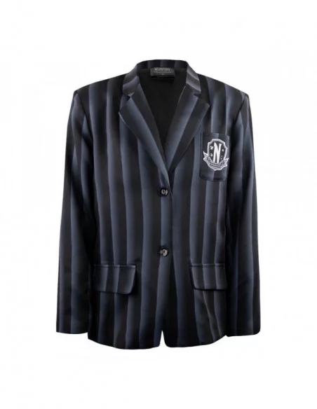 Wednesday Chaqueta Nevermore Academy black Striped Blazer talla L