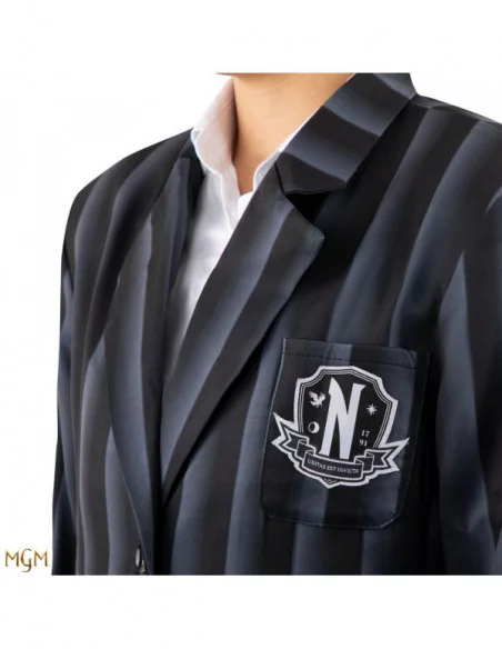 Wednesday Chaqueta Nevermore Academy black Striped Blazer talla L