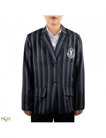 Wednesday Chaqueta Nevermore Academy black Striped Blazer talla L