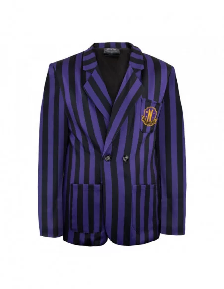 Wednesday Chaqueta Nevermore Academy Purple Striped Blazer talla L