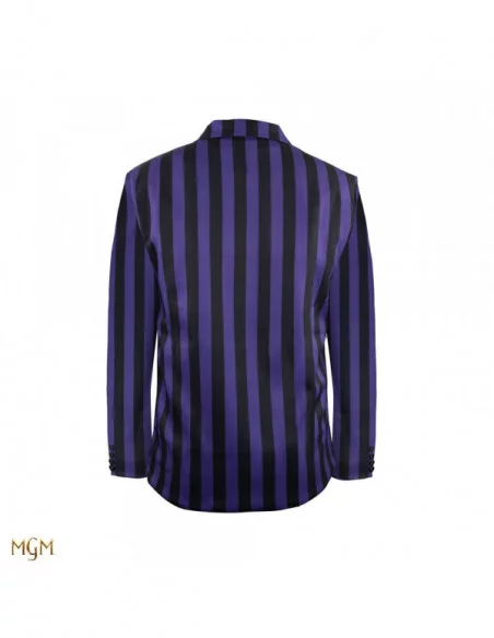 Wednesday Chaqueta Nevermore Academy Purple Striped Blazer talla L