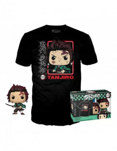 Demon Slayer POP! & Tee Set de Minifigura y Camiseta Tanjiro talla M