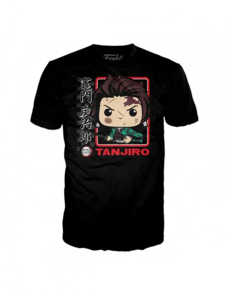 Demon Slayer POP! & Tee Set de Minifigura y Camiseta Tanjiro talla M