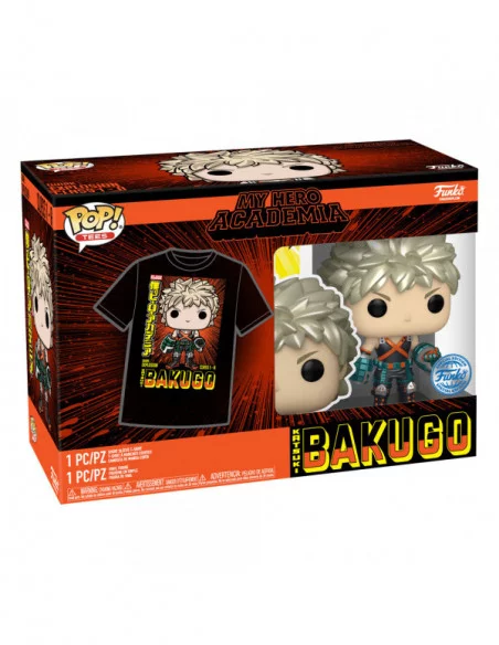 My Hero Academia POP! & Tee Set de Minifigura y Camiseta Katsuki (MT) talla L