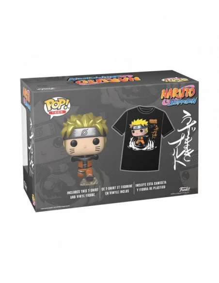 Naruto POP! & Tee Set de Minifigura y Camiseta Naruto Running talla L