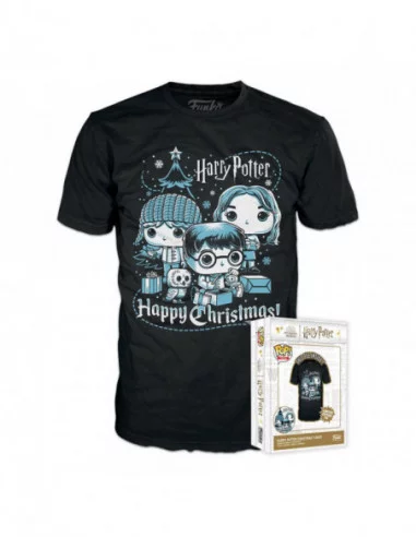 Harry Potter POP! Tees Camiseta Ron, Hermione, Harry talla L