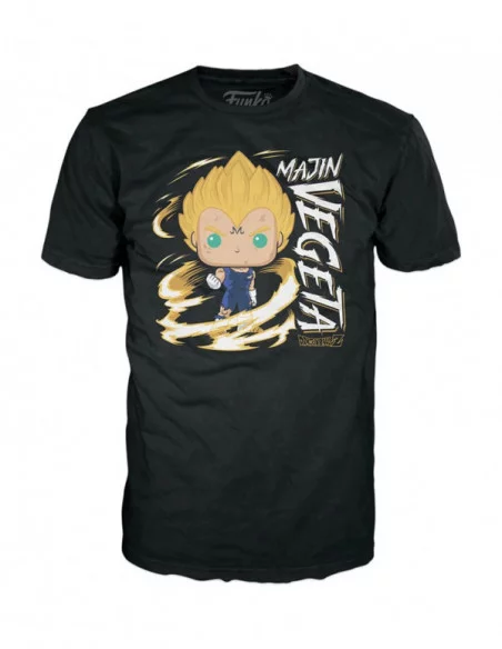 Dragonball Z POP! & Tee Set de Minifigura y Camiseta Majin Vegeta (GW) talla L