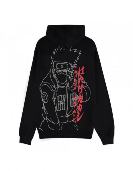 Naruto Shippuden Sudadera Capucha Kakashi Line Art talla S