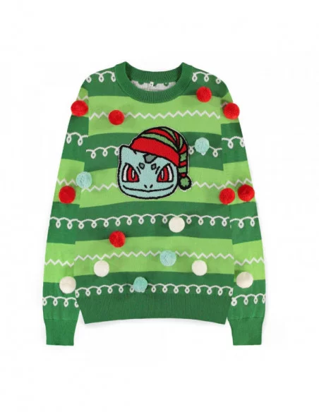 Pokemon Sweatshirt Christmas Jumper Bulbasaur talla L