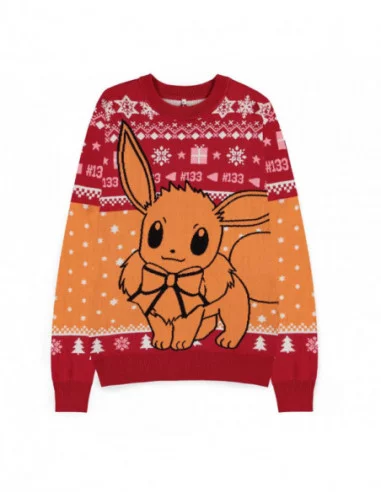 Pokemon Sweatshirt Christmas Jumper Eevee talla L