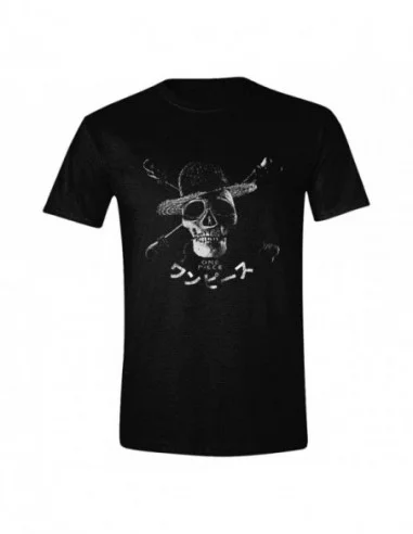 One Piece Live Action Camiseta Greyscale Skull talla M