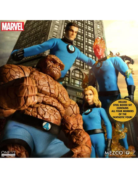 es::Marvel Universe Figuras Fantastic Four One:12 Collective Deluxe Steel Box 16 cm