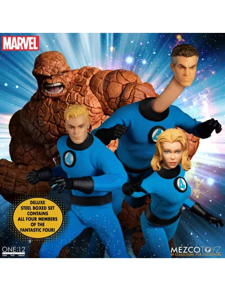 es::Marvel Universe Figuras Fantastic Four One:12 Collective Deluxe Steel Box 16 cm