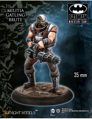 es::Batman Miniature Game: Militia Gatling Brute Figura Knight Models