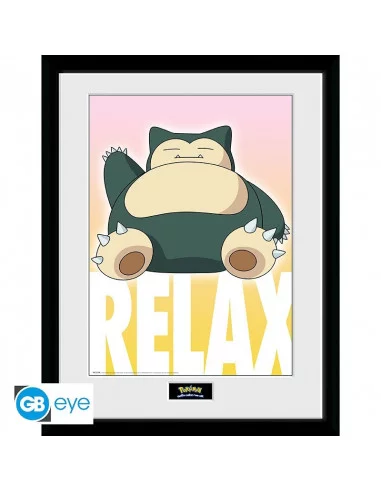 es::Pokémon Póster Enmarcado Snorlax 30x40 cm