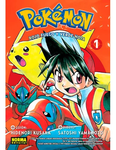 es::Pokémon 13. Rojo fuego y verde hoja nº 1 (Nueva edición)