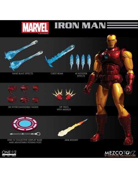 es::Marvel Universe Figura 1/12 Iron Man 18 cm