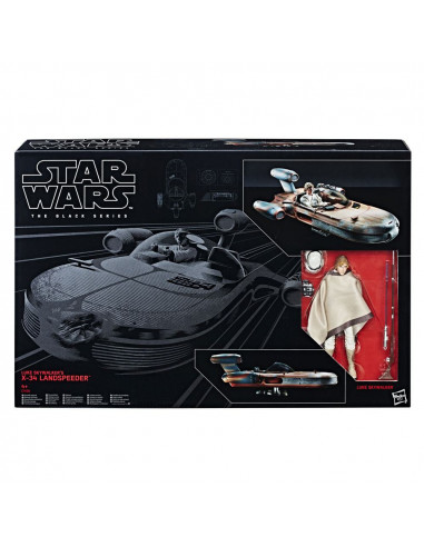 es::CAJA GOLPEADA Star Wars Black Series 6-inch Vehículo 2017 Luke Skywalker's X-34 Landspeeder