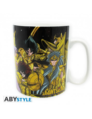 es::Saint Seiya Taza Santos Dorados 460 ml