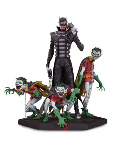 es::Dark Nights Metal Estatua Deluxe Batman Who Laughs & Robin Minions 21 cm