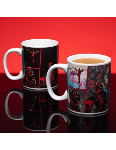 es::Marvel Comics Taza cambio de imagen Deadpool 460 ml