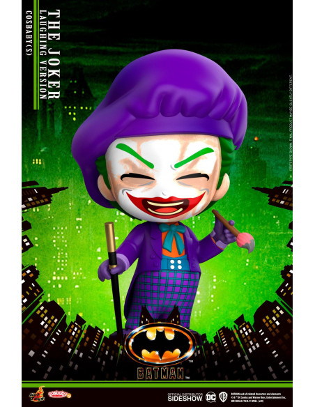 es::Batman 1989 Minifigura Cosbaby Joker Laughing Version Hot Toys 12 cm