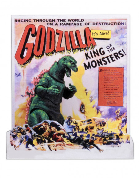 es::Godzilla Figura Head to Tail 1956 Godzilla US Movie Poster Version 15 cm